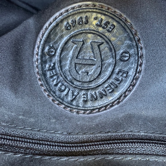 Étienne Aigner Black Canvas Shoulder Bag - Picture 10 of 12